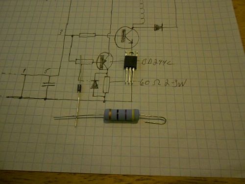 Image: The output sinking circuit parts for the B-7.5...